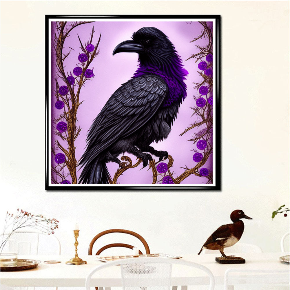 Crow - Full Round Drill Diamond Painting 40*40CM