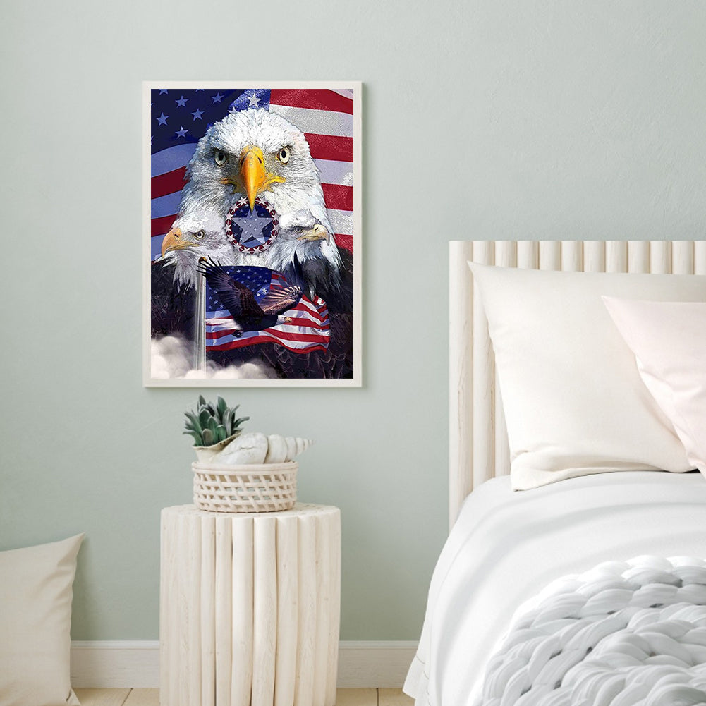 American Eagle - Full Round Drill Diamond Painting 30*40CM