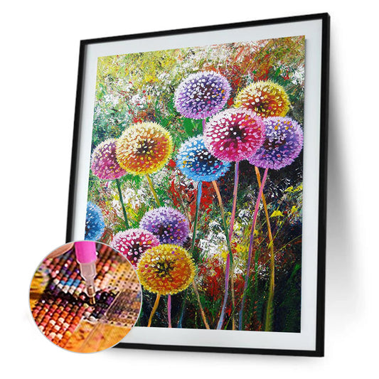 Dandelion - Full Round Drill Diamond Painting 40*50CM