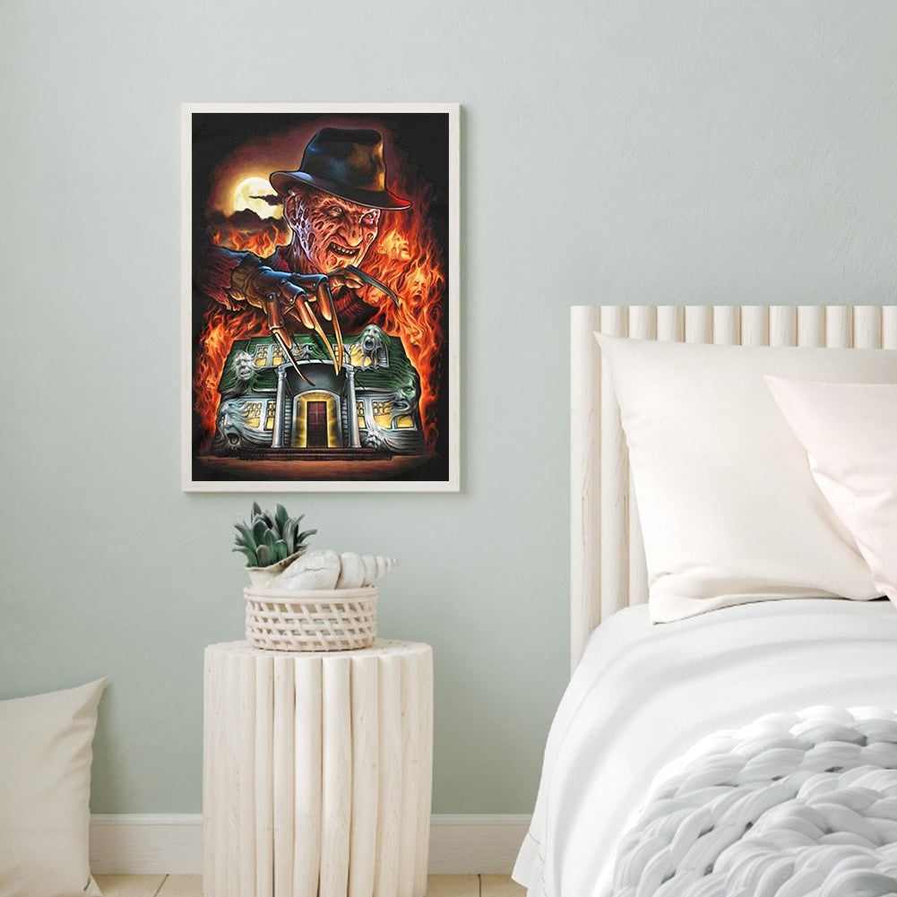 Freddie Kruger - Full Round Drill Diamond Painting 40*50CM