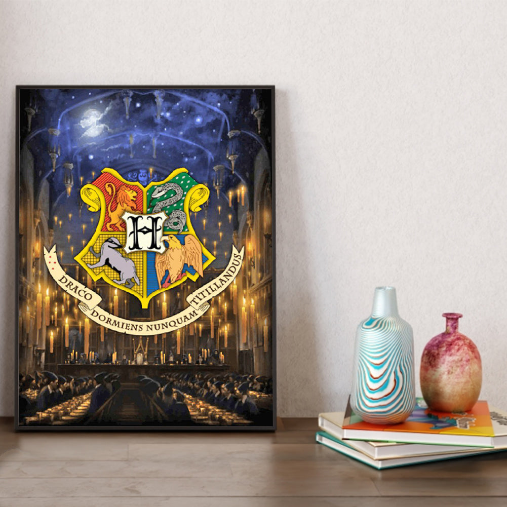 Harry Potter Academy Badge - Full Square Drill Diamond Painting 30*40CM