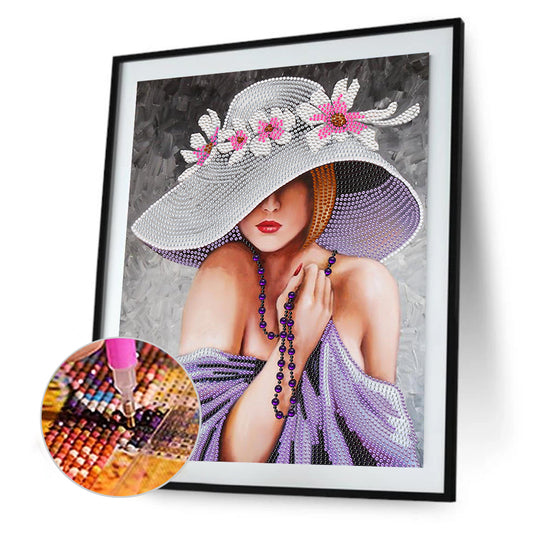 Elegant Woman - Special Shaped Drill Diamond Painting 30*40cm