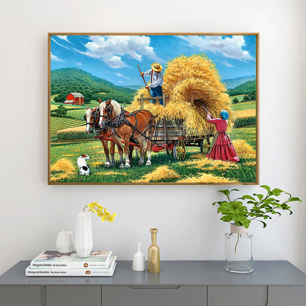 Farm Harvest - Full Round Drill Diamond Painting 50*40CM