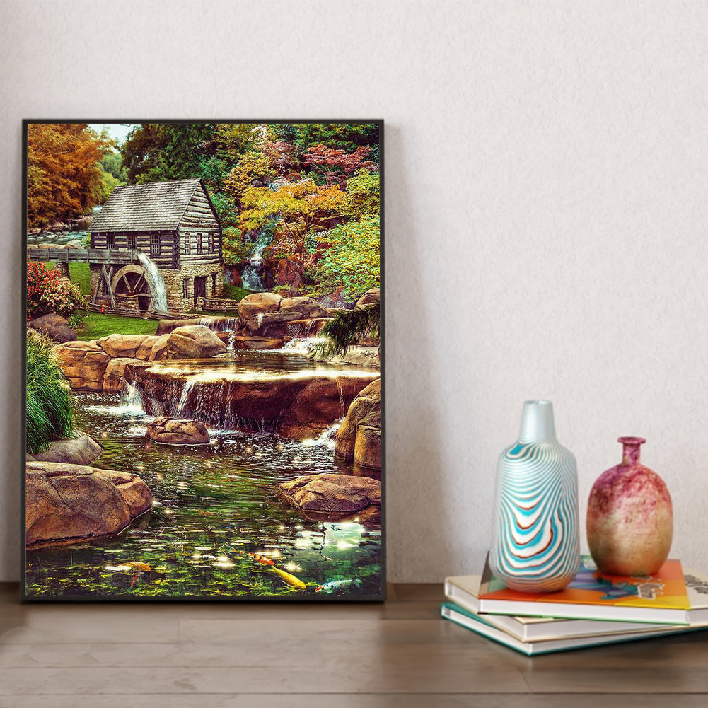 Running Water - Full Round Drill Diamond Painting 30*40CM
