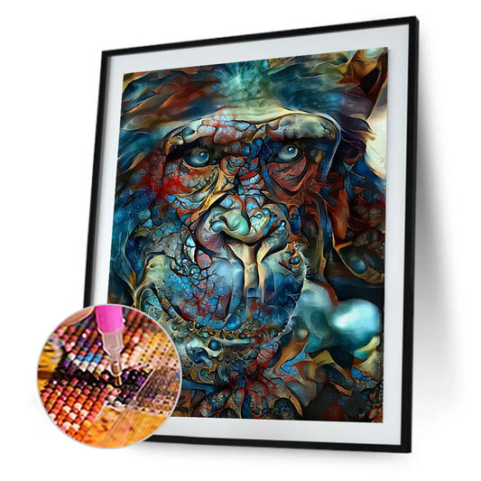 Blue Monkey - Full Square Drill Diamond Painting 50*60CM