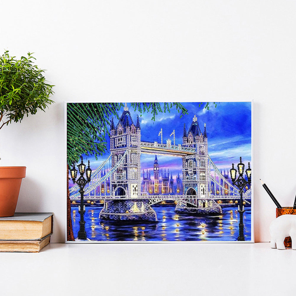 Tower Bridge - Special Shaped Drill Diamond Painting 40*30CM