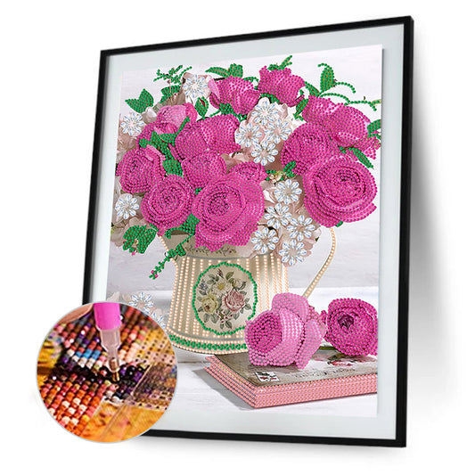 Ornament Vase - Special Shaped Drill Diamond Painting 30*40CM
