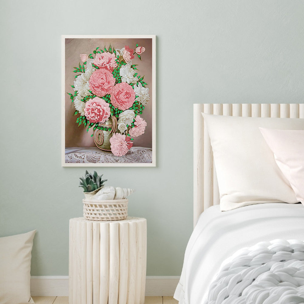 Ornament Vase - Special Shaped Drill Diamond Painting 30*40CM