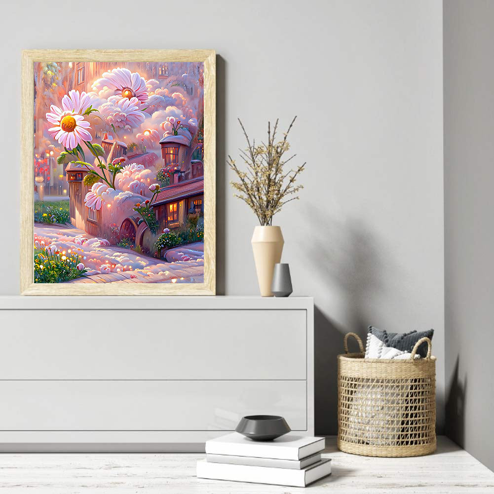 Daisy - Full Round Drill Diamond Painting 30*40CM