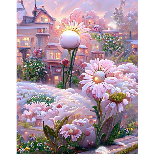 Daisy - Full Round Drill Diamond Painting 30*40CM