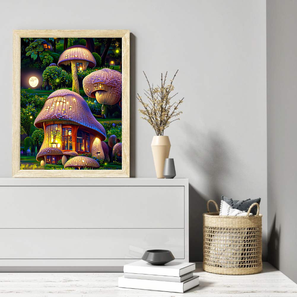 Dream Flower Manor - Full Round Drill Diamond Painting 30*40CM