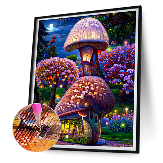 Dream Flower Manor - Full Round Drill Diamond Painting 30*40CM