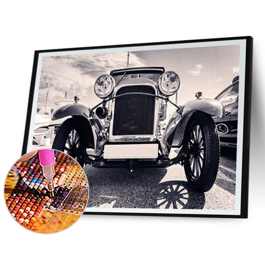 Classic Cars - Full Round Drill Diamond Painting 40*30CM