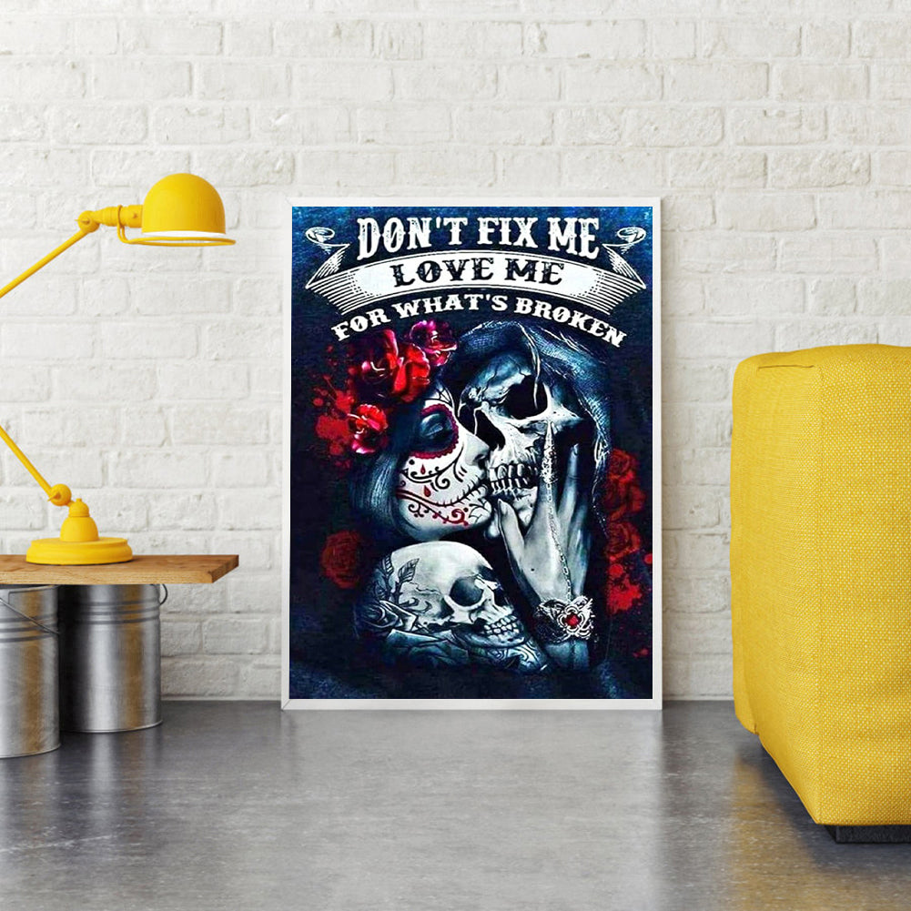 Skeleton Woman - Full Round Drill Diamond Painting 40*50CM