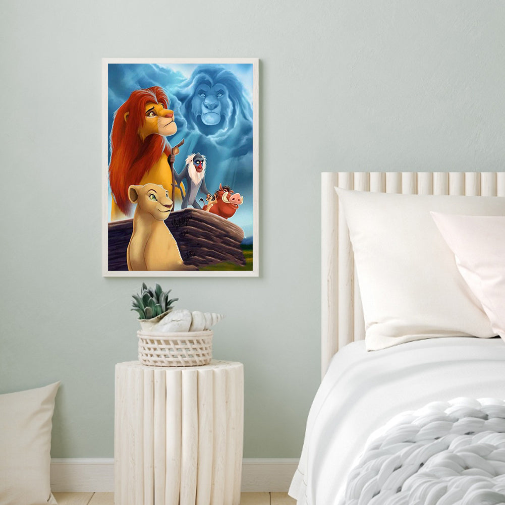 Lion King - Full Round Drill Diamond Painting 40*50CM
