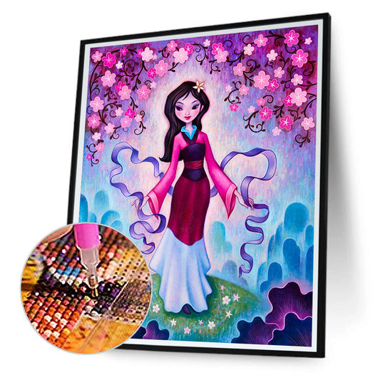 Hua Mulan - Full Round Drill Diamond Painting 30*40CM
