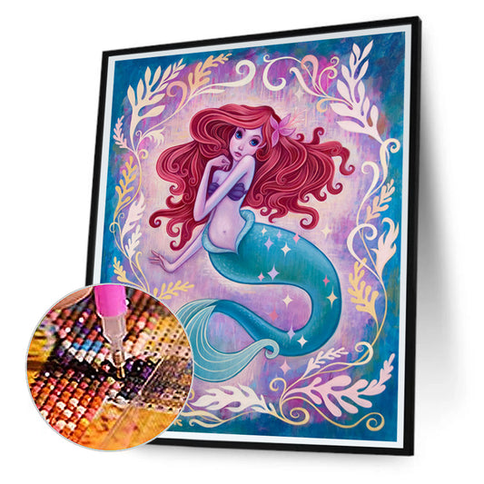 Mermaid - Full Round Drill Diamond Painting 30*40CM