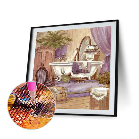 Tub - Full Square Drill Diamond Painting 30*30CM