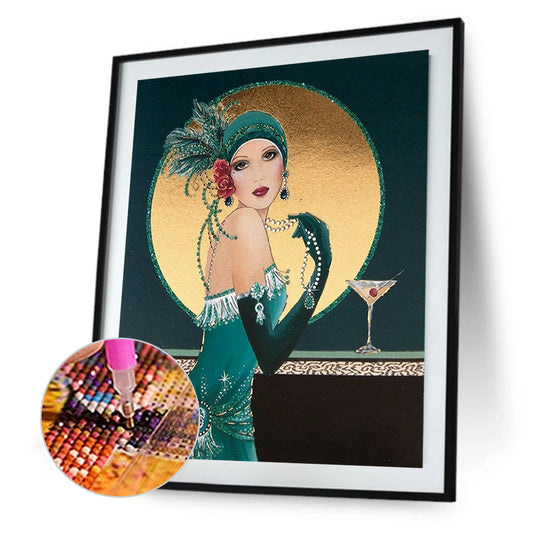 Lady - Full Round Drill Diamond Painting 50*60CM
