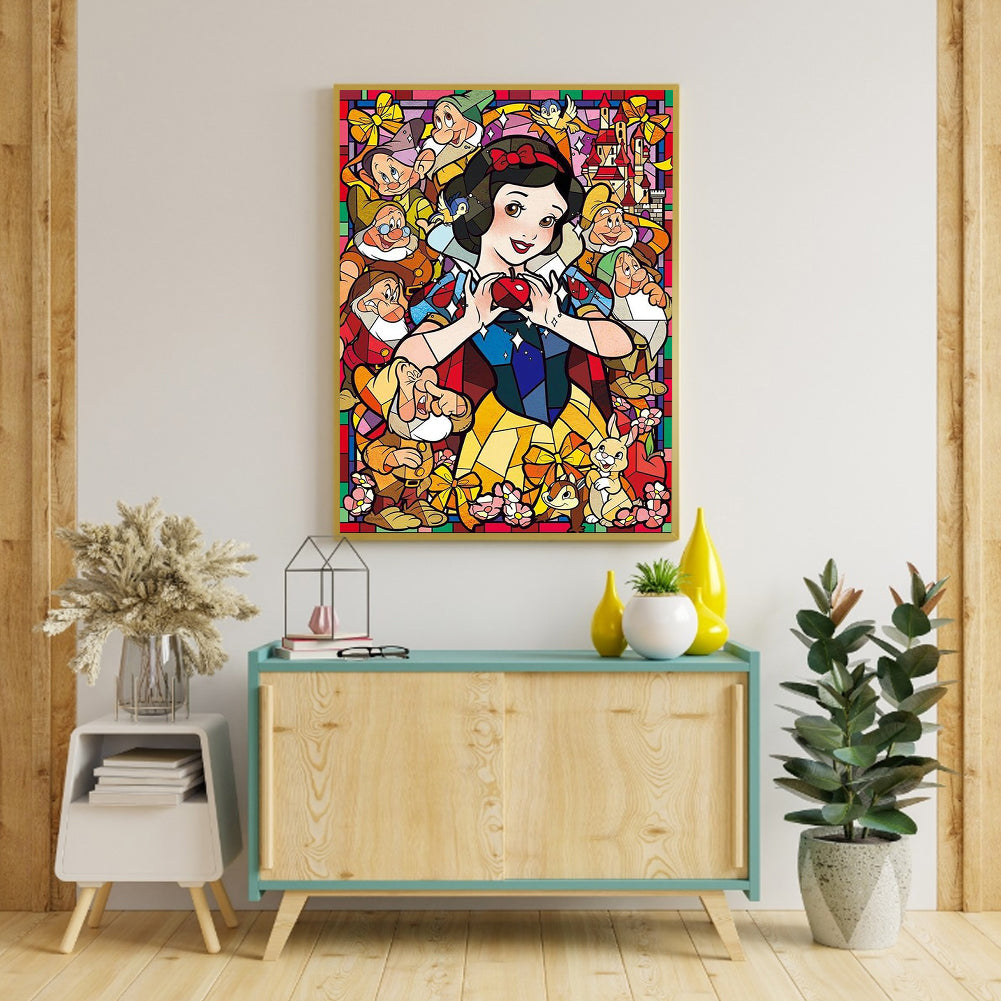 Snow White And The Seven Dwarfs - Full Round Drill Diamond Painting 30*40CM