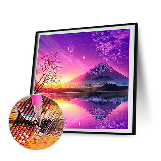 Sunrise Over The Lake - Full Square Drill Diamond Painting 30*30CM