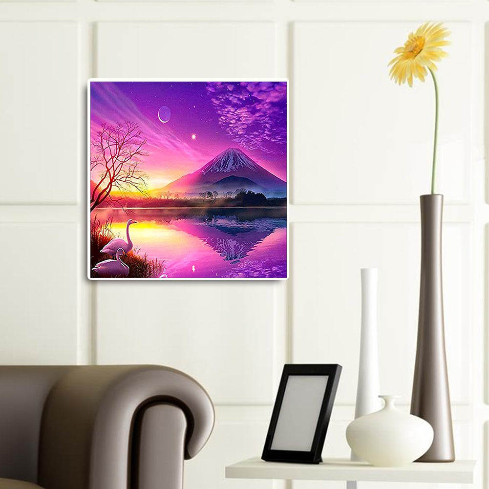 Sunrise On The Lake - Full Square Drill Diamond Painting 30*30CM