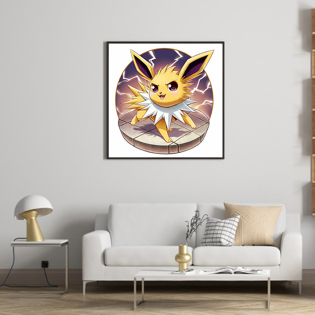 Pok¨¦mon Eevee - Full Square Drill Diamond Painting 30*30CM