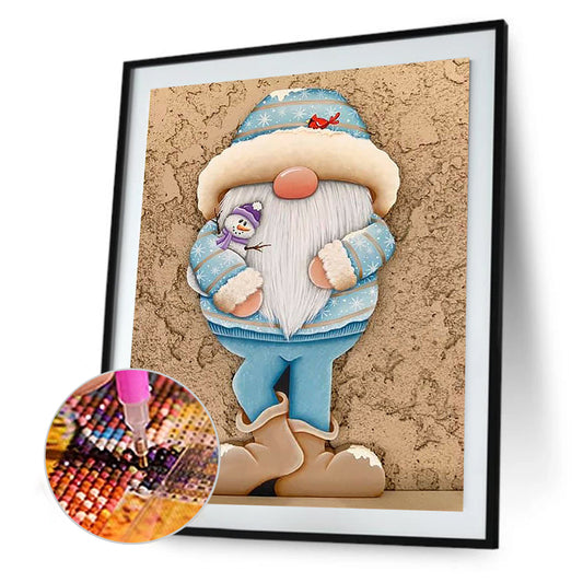 Gingerbread Man Gnome - Full Square Drill Diamond Painting 30*40CM