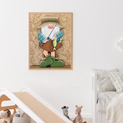 Gingerbread Man Gnome - Full Square Drill Diamond Painting 30*40CM