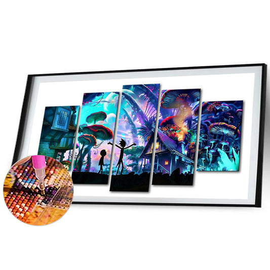 Rick And Marty - Full Square Drill Diamond Painting 95*45CM
