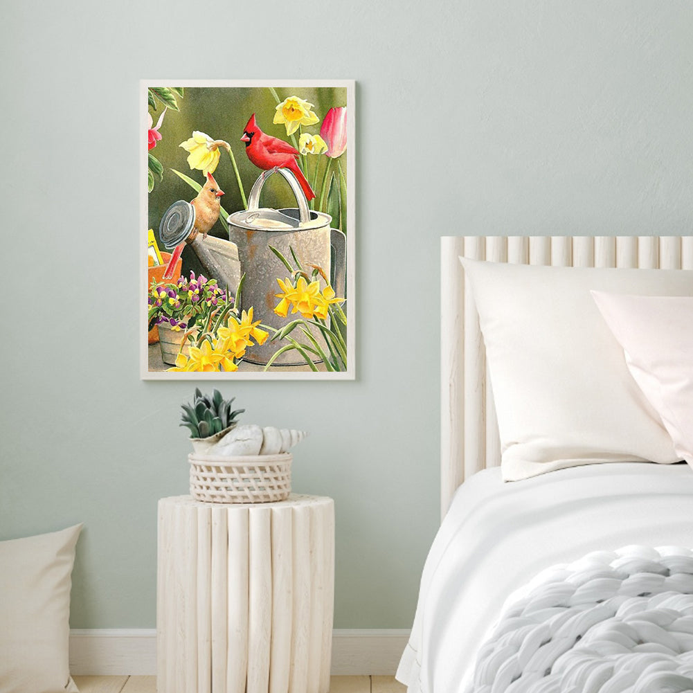 Outdoor Bird - Full Square Drill Diamond Painting 30*40CM