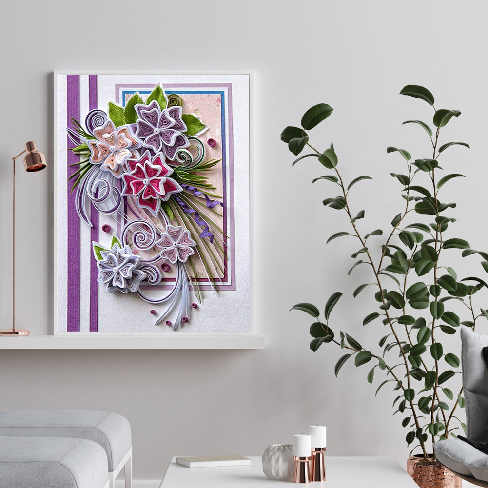 Quilling Paper - Full Round Drill Diamond Painting 40*50CM