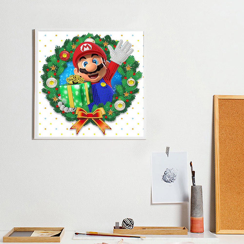 Mario - Special Shaped Drill Diamond Painting 30*30CM