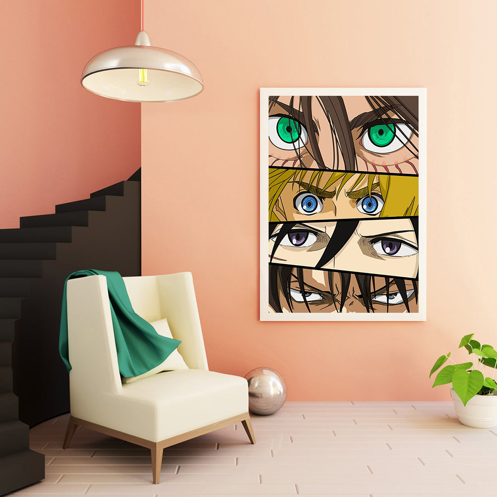 Attack On Titan - Full Round Drill Diamond Painting 30*40CM