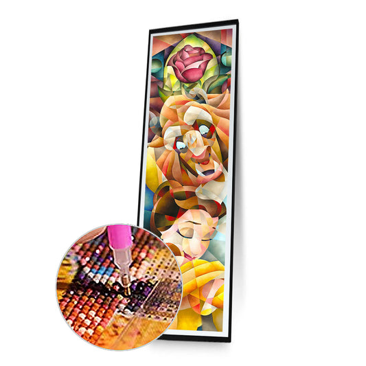 Beauty And The Beast - Full Square Drill Diamond Painting 30*70CM