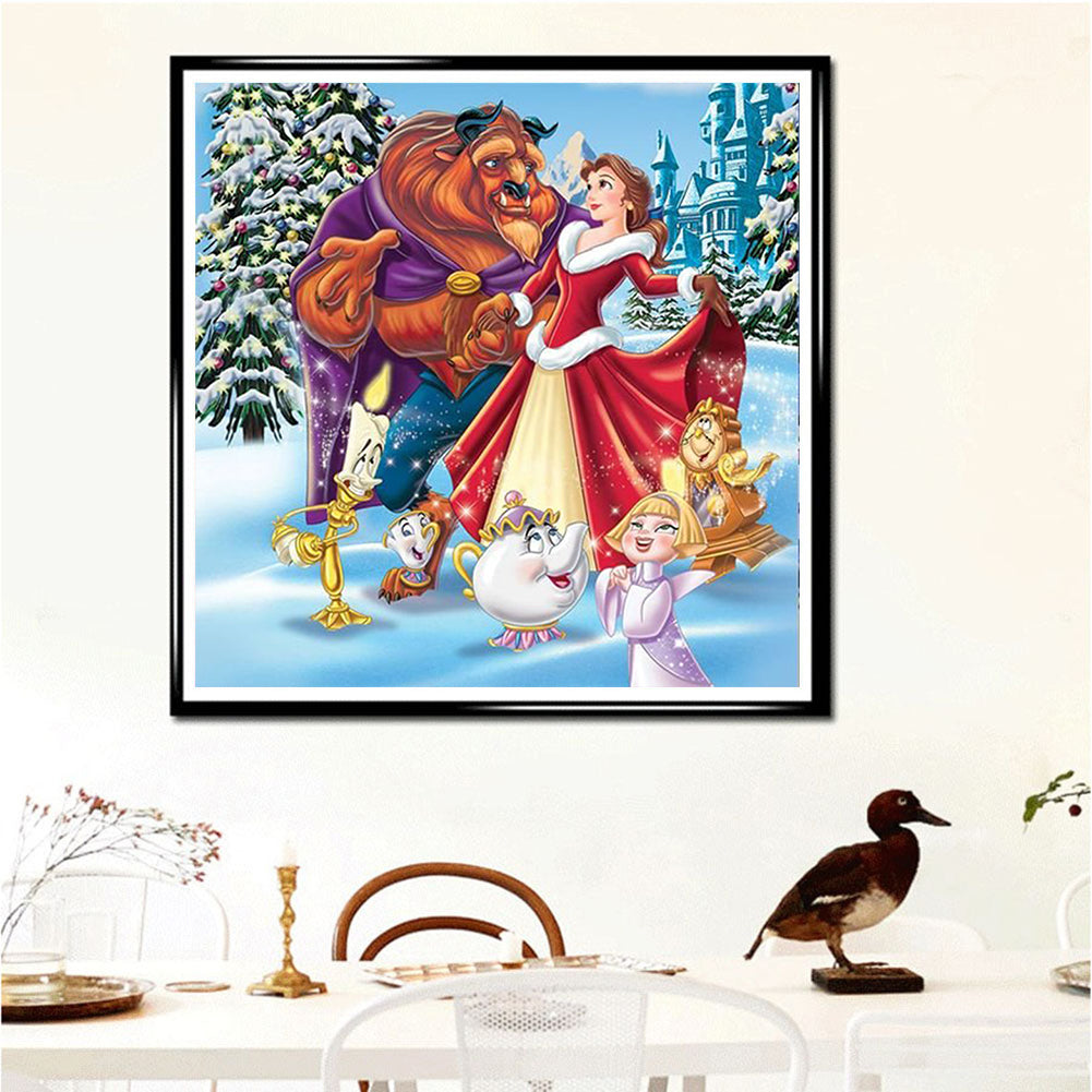 Beauty And The Beast - Full Round Drill Diamond Painting 50*50CM