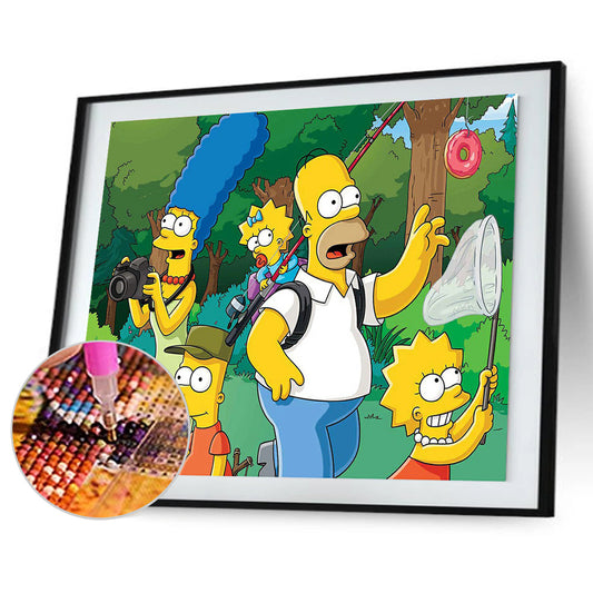 The Simpsons - Full Round Drill Diamond Painting 50*40CM