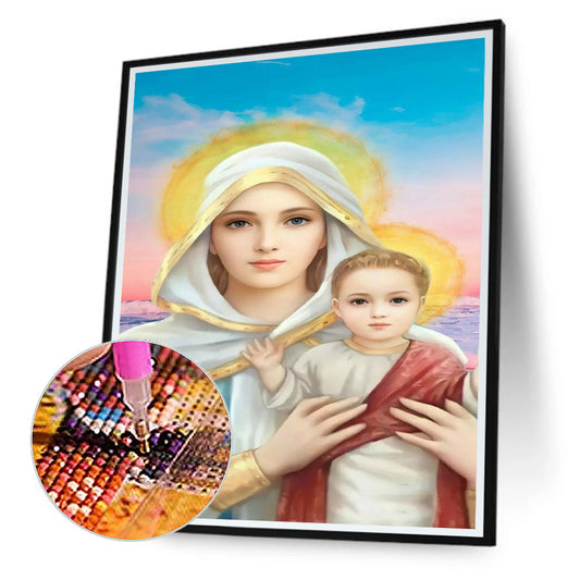 Religion - Full Round Drill Diamond Painting 30*40CM