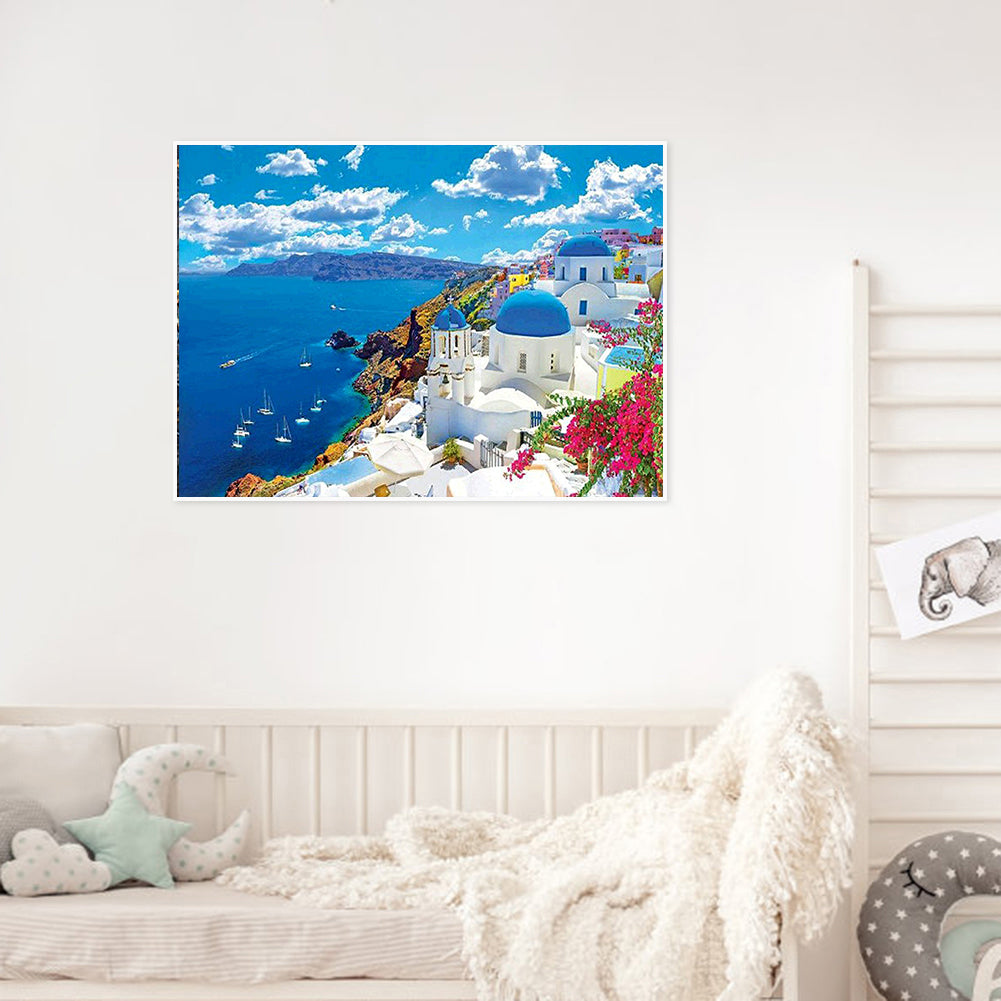 St. Fort-By-The-Sea - Full Round Drill Diamond Painting 50*40CM
