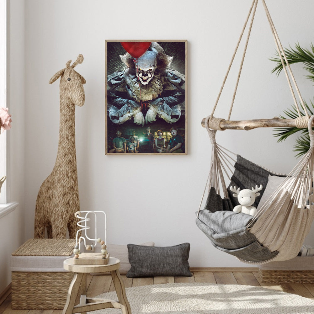 Clown Back 40*50CM(Canvas) Full Round Drill Diamond Painting