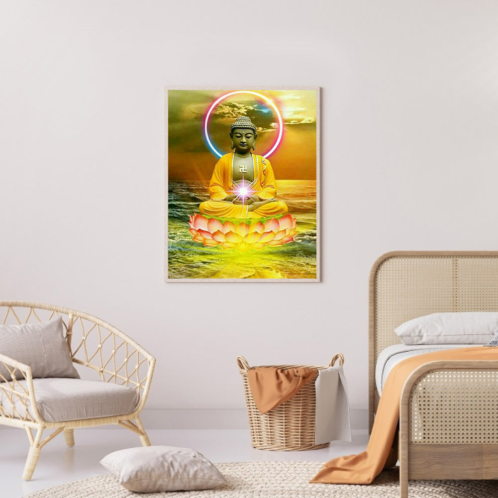 Buddha 40*50CM(Canvas) Full Round Drill Diamond Painting