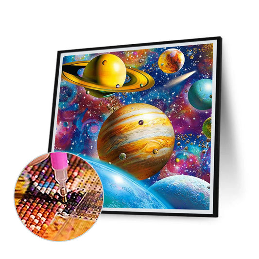 The Planet 50*50CM(Canvas) Full Round Drill Diamond Painting