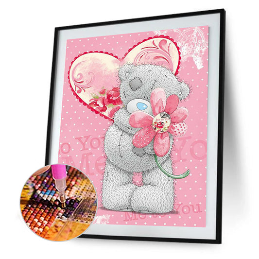 Cartoon Bear 30*40CM(Canvas) Full Square Drill Diamond Painting