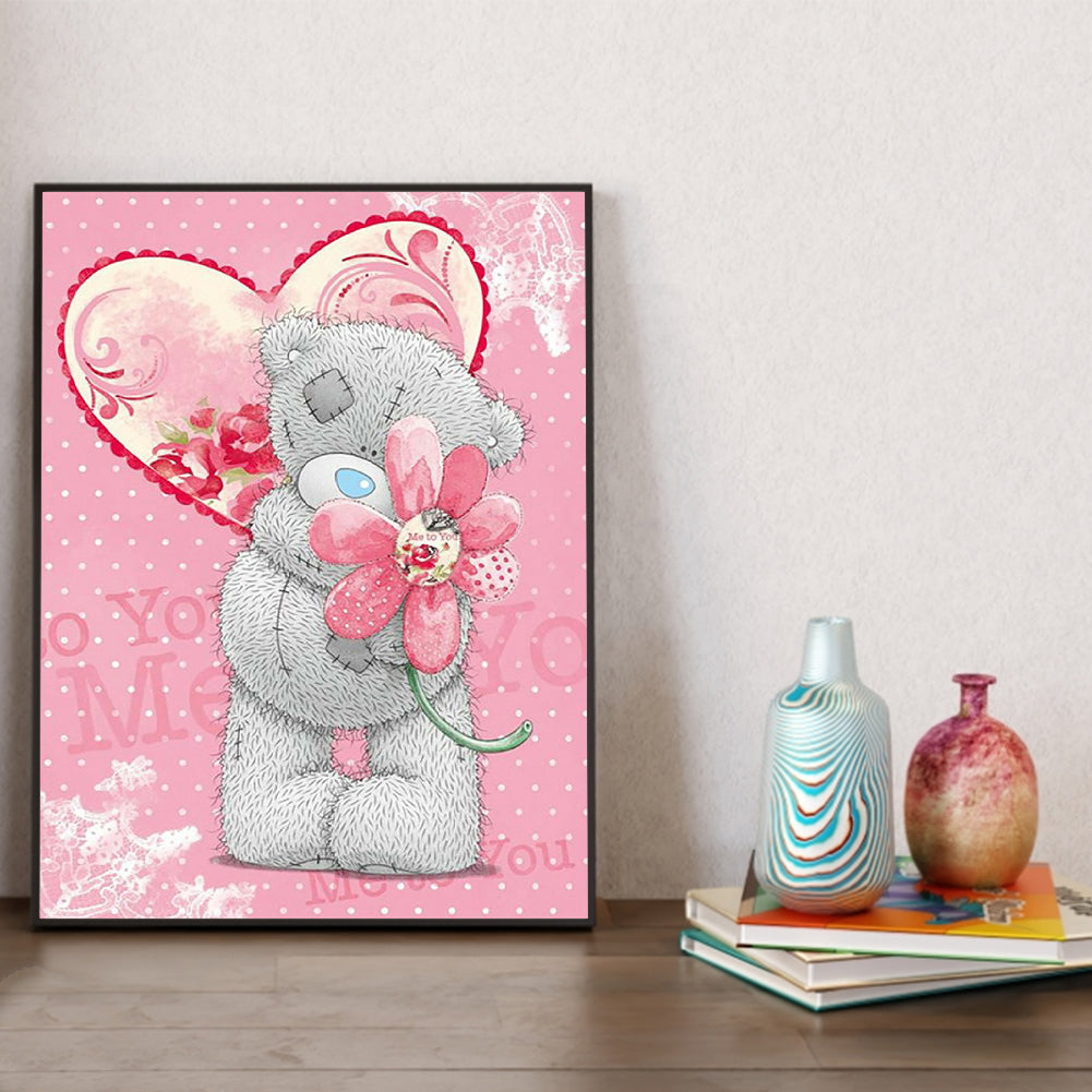 Cartoon Bear 30*40CM(Canvas) Full Square Drill Diamond Painting