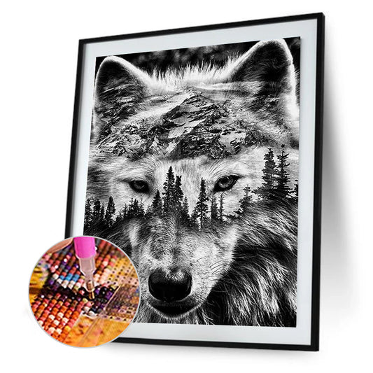 Wolf - Full Round Drill Diamond Painting 30*40CM