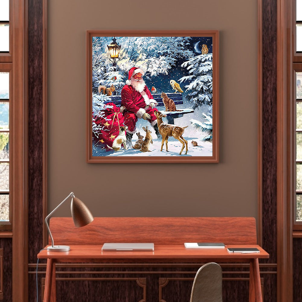 Santa Feeding Doves - Full Square Drill Diamond Painting 50*50CM