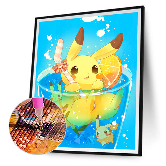 Pikachu - Full Round Drill Diamond Painting 30*40CM