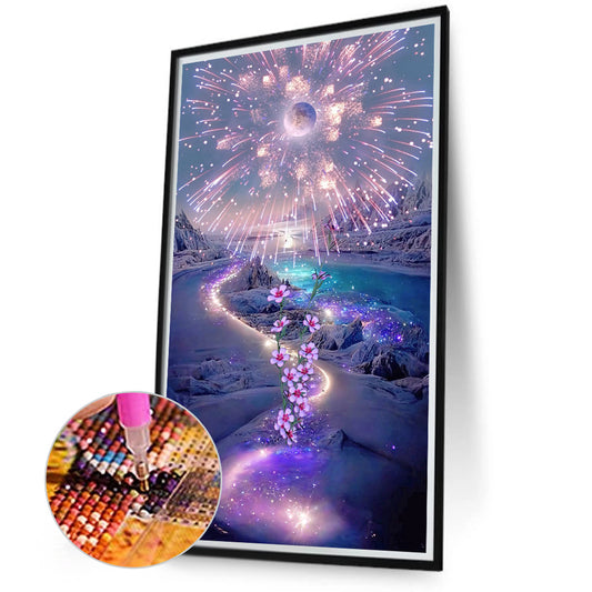 Purple Dream 40*70CM(Canvas) Full Square Drill Diamond Painting
