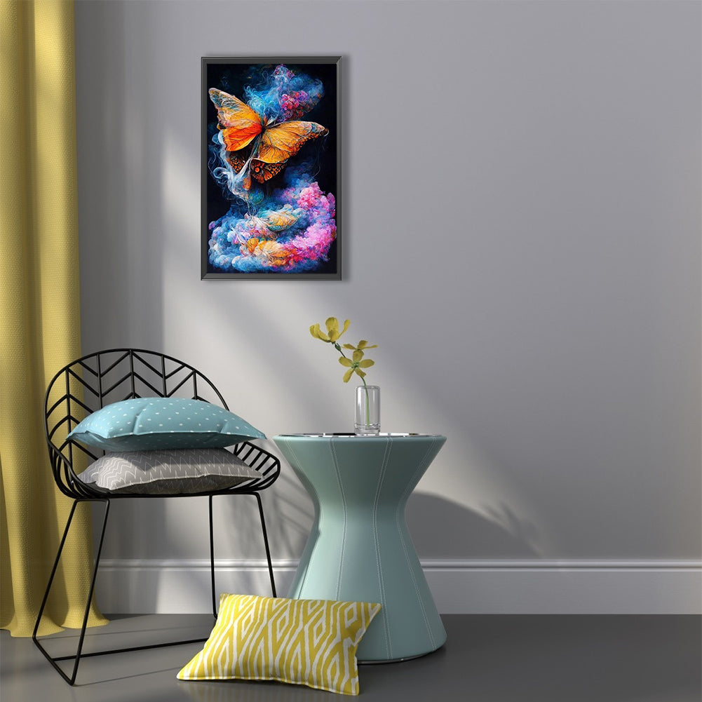 Dream Butterfly Cloud - Full Round Drill Diamond Painting 40*60CM