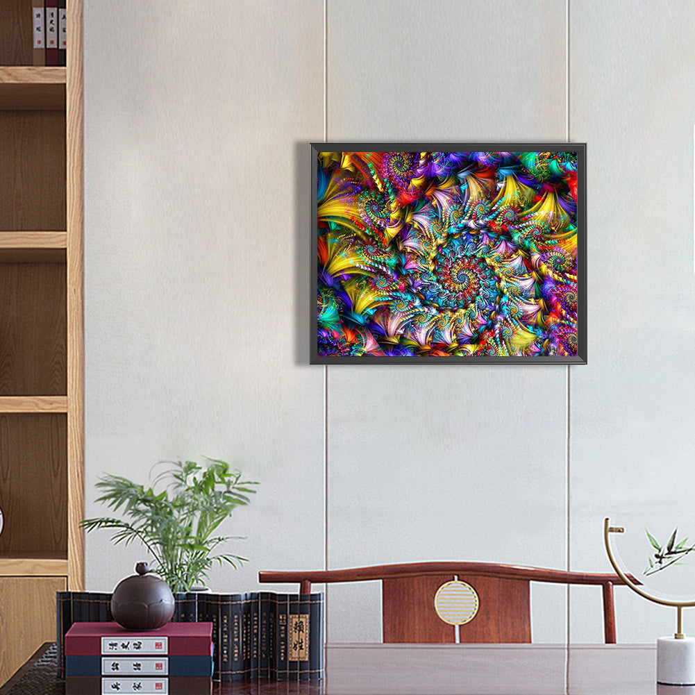 Fractal Art 50*40CM(Canvas) Full Round Drill Diamond Painting